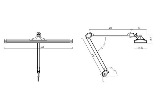 Flex tafel/bureaulamp met USB aansluiting Flex tafel/bureaulamp met USB aansluiting